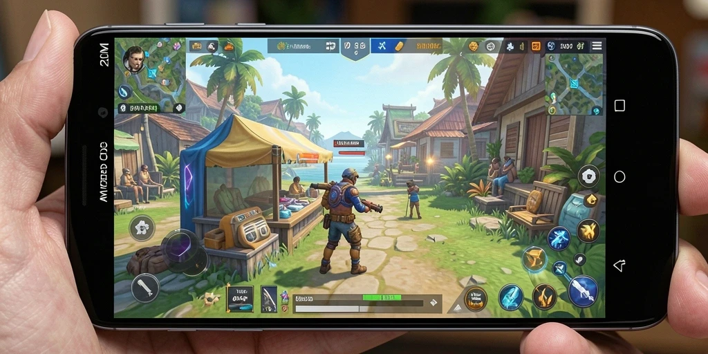 Tangkapan layar A200M menampilkan keseruan gameplay Casual yang penuh warna.