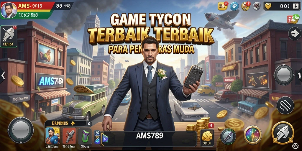 Tampilan gameplay AMS789 yang menarik dan penuh strategi bisnis.