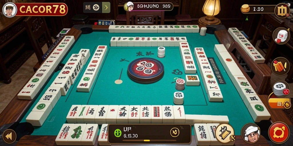 Tampilan menarik dari gameplay Mahjong di CACOR78.