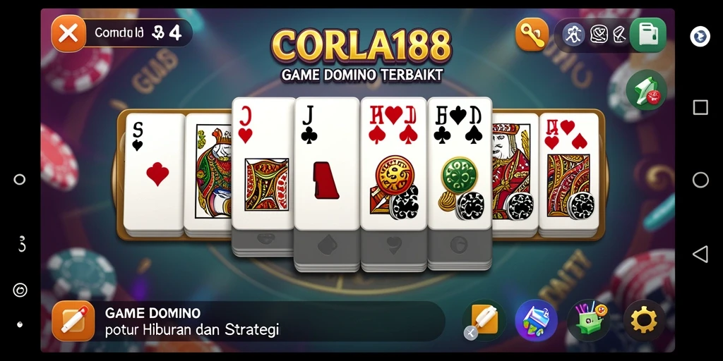 Tampilan menarik dari gameplay Domino CORLA188 saat bermain online.