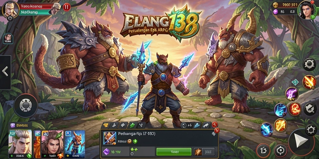 Menampilkan aksi seru dalam dunia ARPG ELANG138.