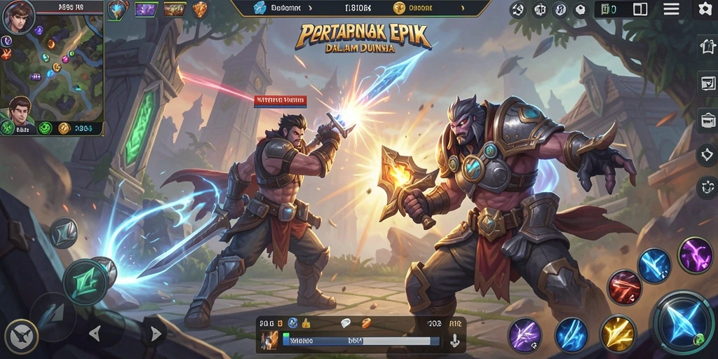 Tampilan gameplay F08 dalam pertempuran MOBA yang seru.