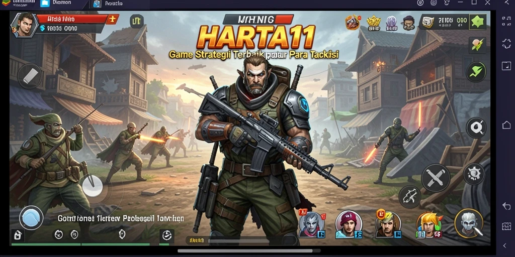 Tangkapan layar gameplay HARTA11 menampilkan aksi strategi yang mendebarkan.