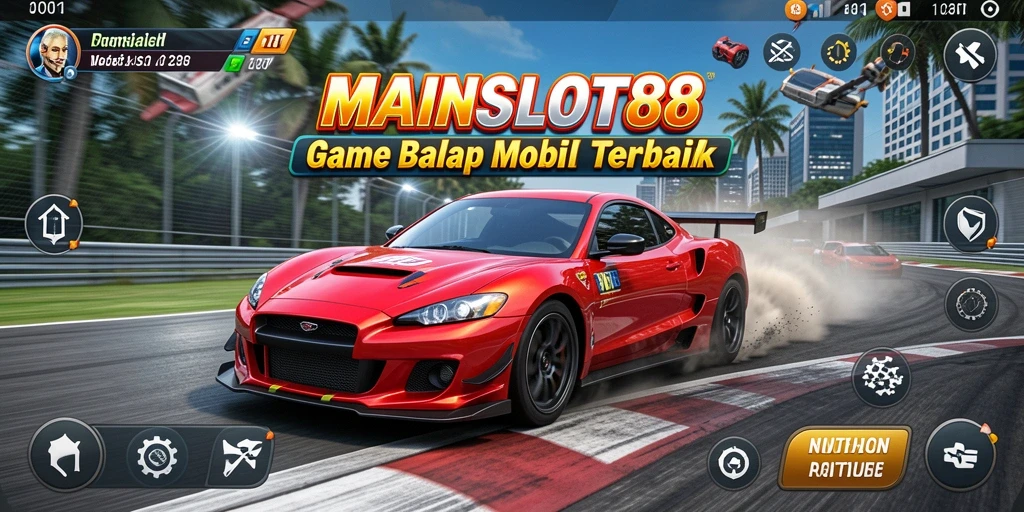 Tampilan gameplay seru dari balapan di MAINSLOT88.