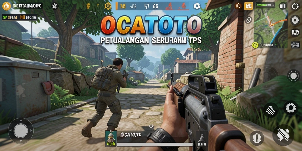 Screenshot menunjukkan aksi seru dalam permainan OCATOTO.