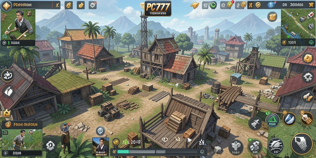 Tampilan gameplay menarik dari game SLG PC777.