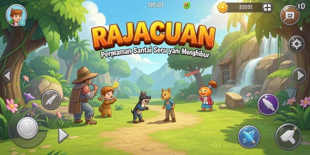 Screenshot gameplay RAJACUAN yang menampilkan keseruan bermain.