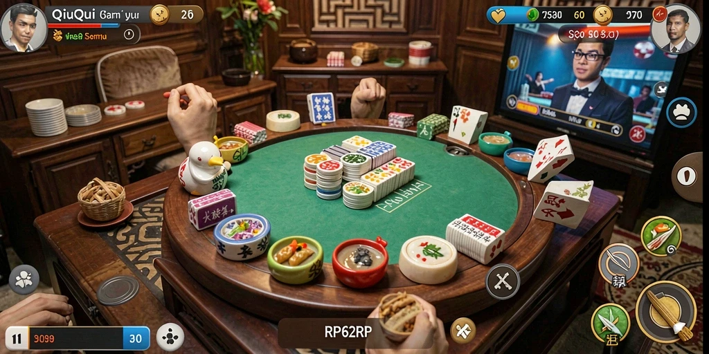 Tampilan gameplay QiuQiu yang menarik dan seru.