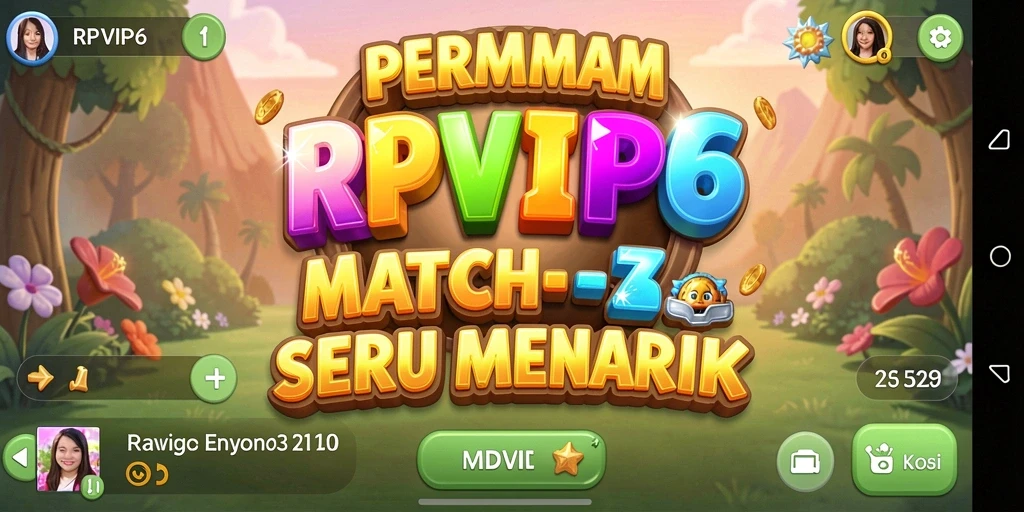 Tampilan gameplay RPVIP6 yang seru dan penuh warna.