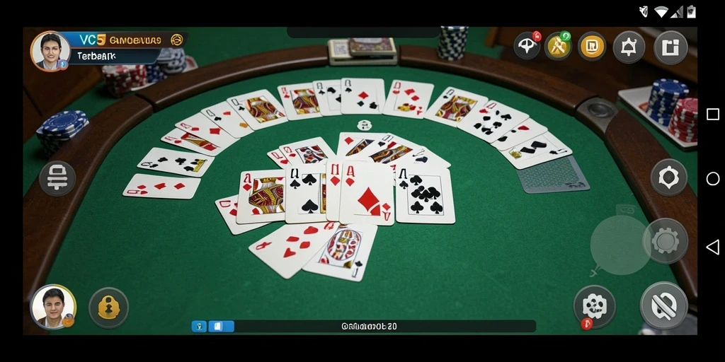 Screenshot gameplay Gaple yang seru dan interaktif.